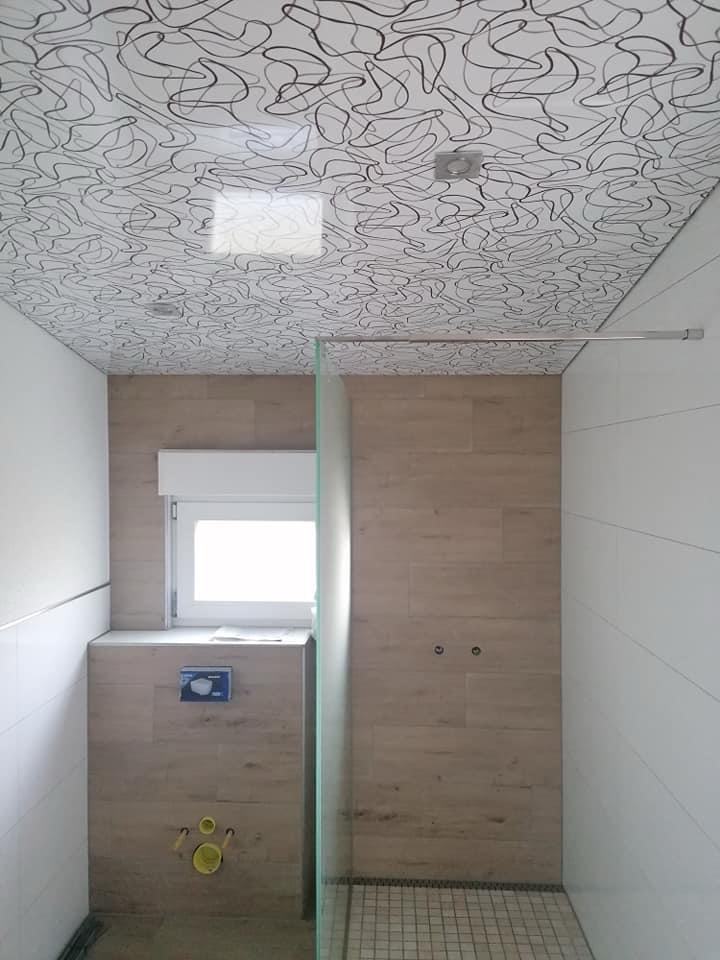 Spanndecke Bad Muster